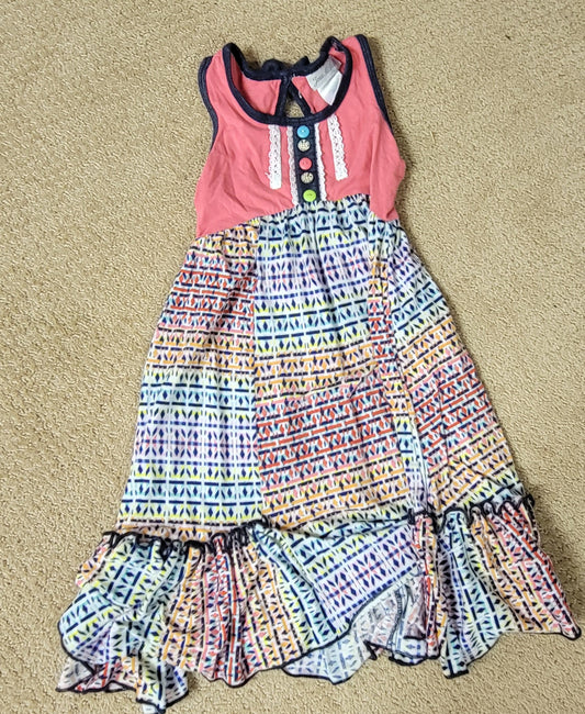 Girls Dress Size 5 Multi Colored