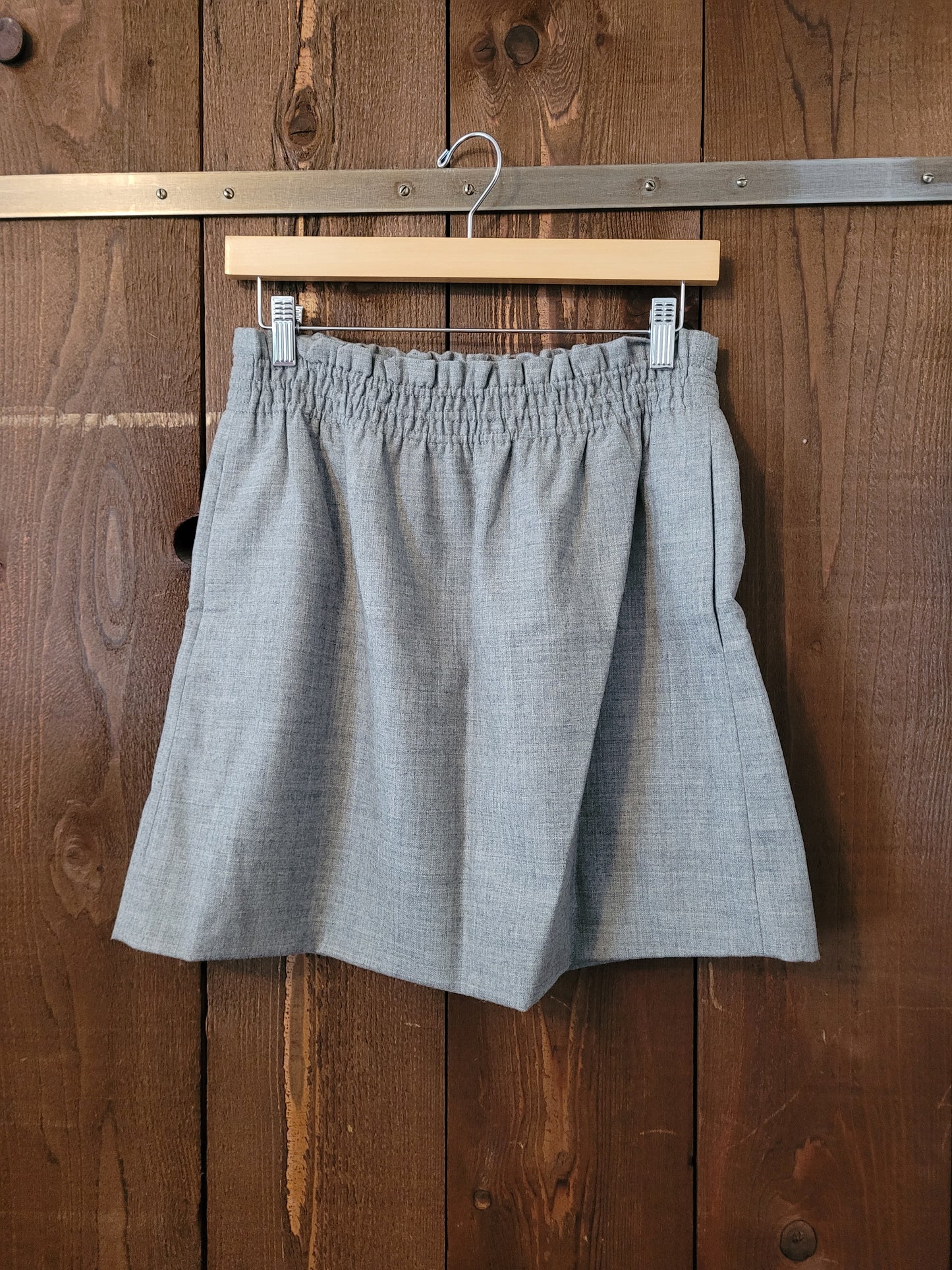 J. Crew Women's Gray Elastic Waist Skirt Size 10