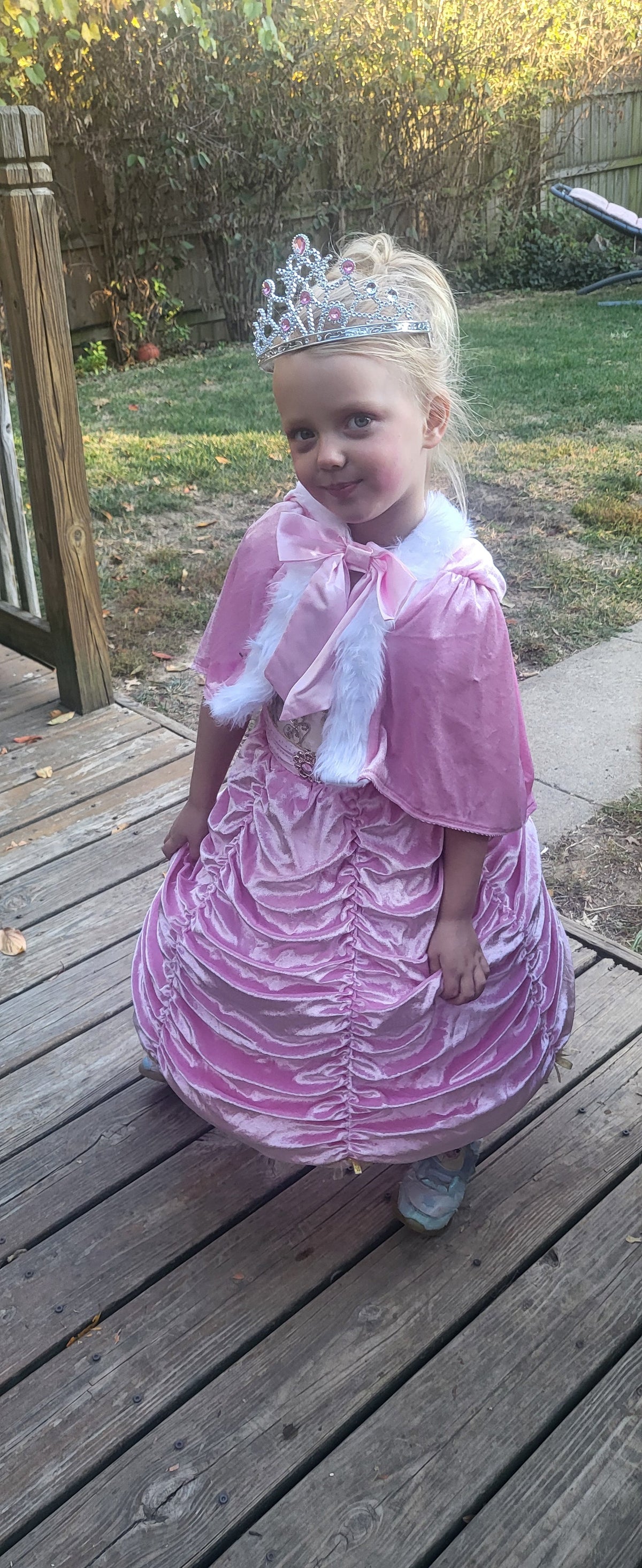 #109. Girls 4T.. VGUC. Princess Dress and Cape.