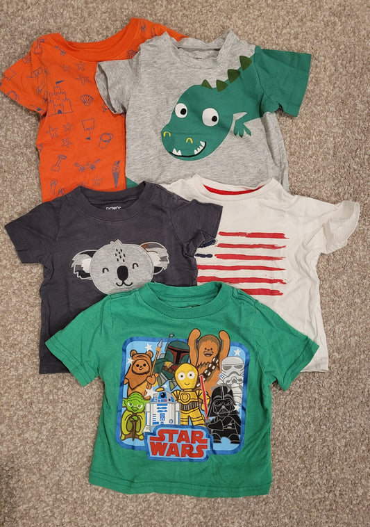Graphic T-Shirt Bundle - Boys - Size 12 Month - VGUC