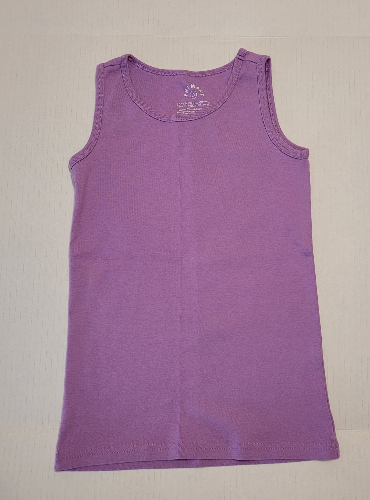 Primary Girls Lilac Tank Top Size 10