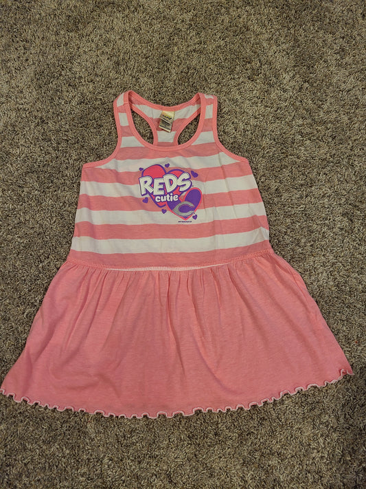 Girl's 4 Cincinnati Red's fan dress