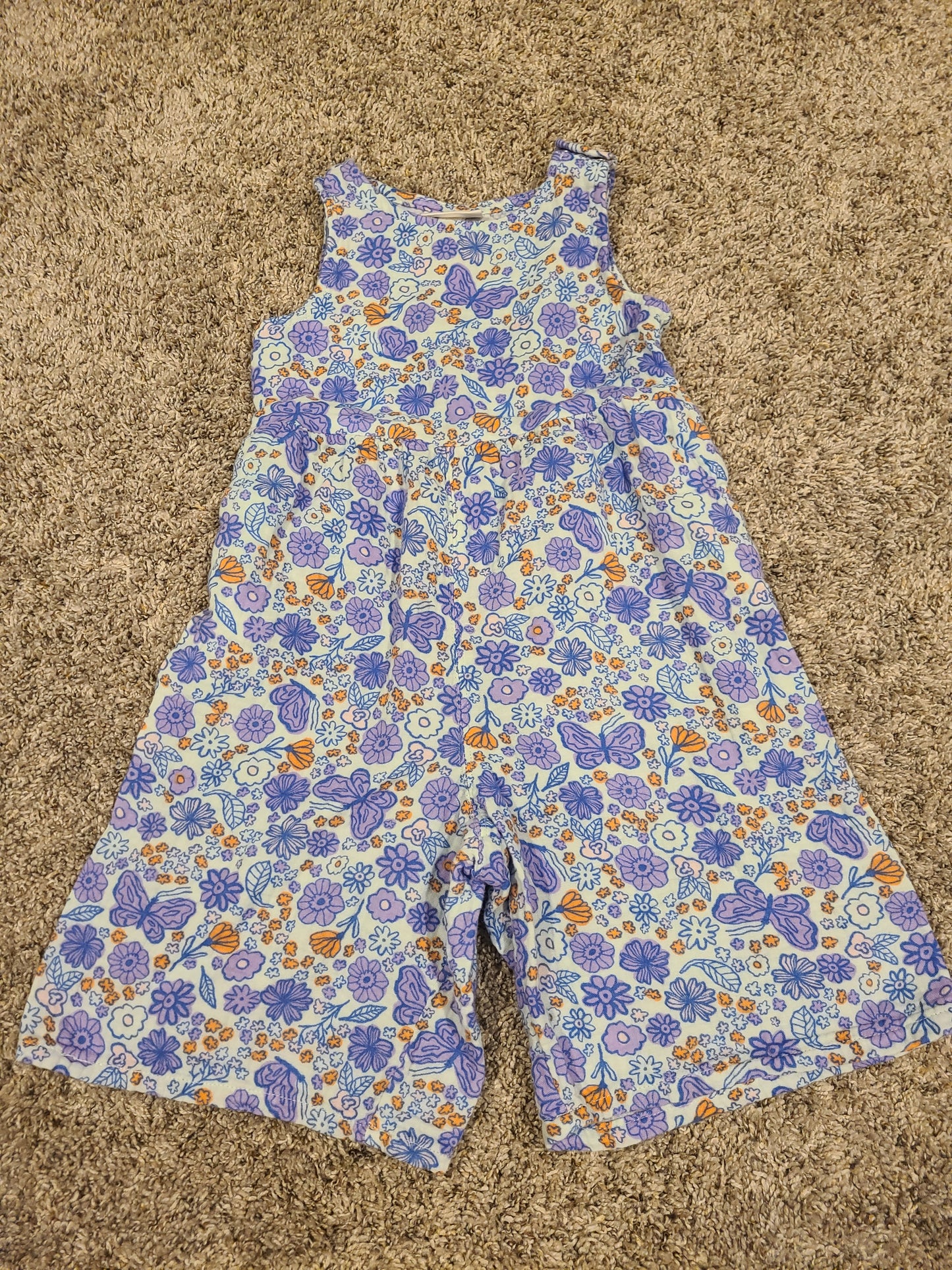 Girl's 4T Cat & Jack floral jumpsuit