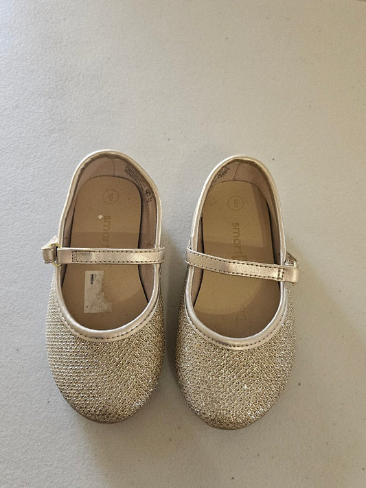 GIRL’S SMART FIT GOLD GLITTER Shoes Size 6