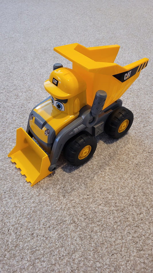 REDUCED - CAT Construction Toys Construction Junior Crew Tipper - Interactive Dump Truck Toy - EUC
