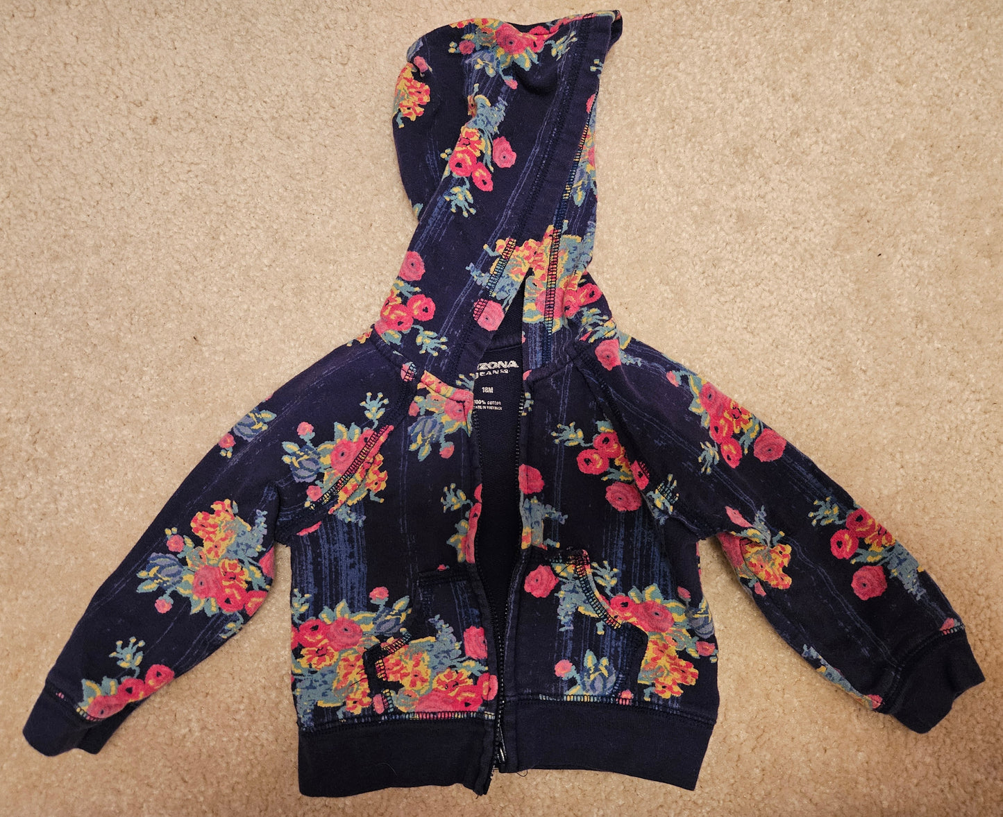 *REDUCED: 18 month Arizona floral jacket