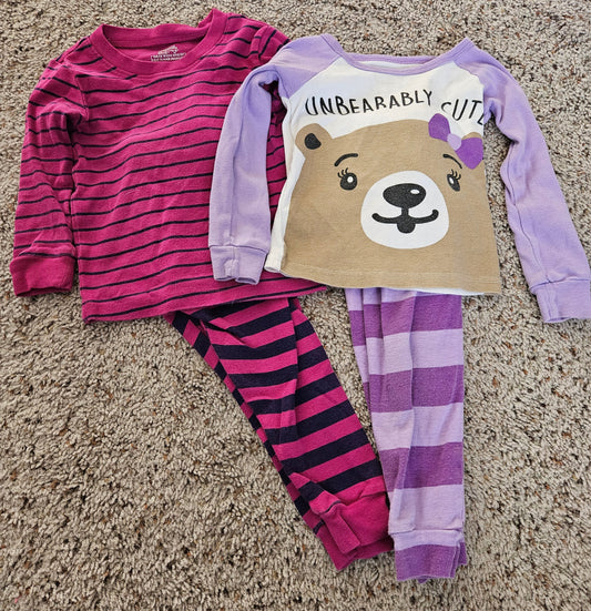 *REDUCED: 12-18 month purple pajama bundle