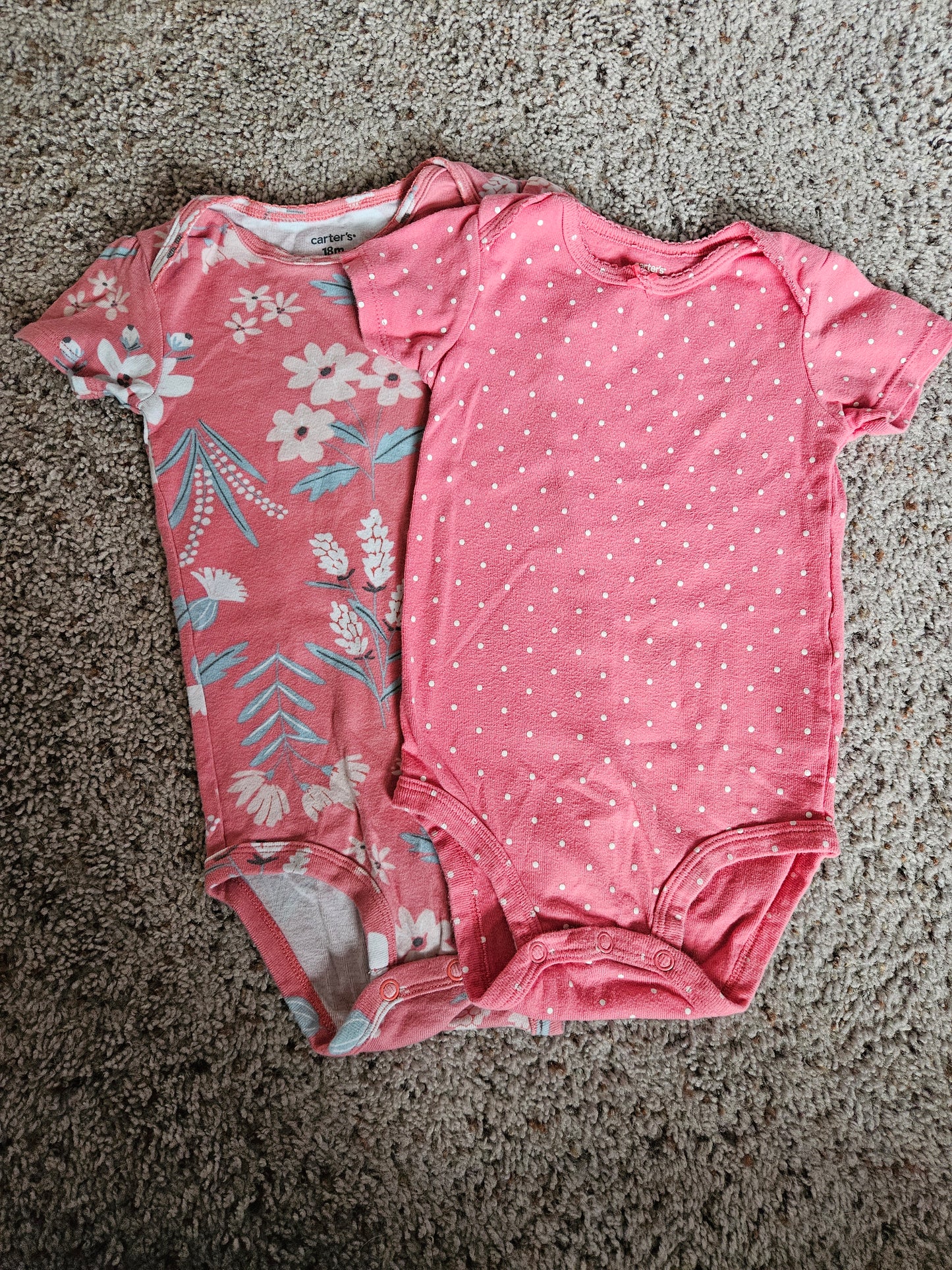 18 month short-sleeve onesie bundle