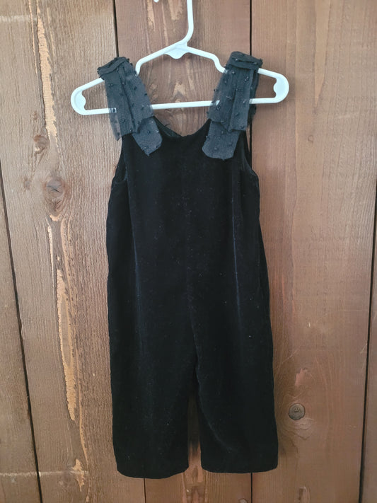 #96B Zara Girl's Velvet Jumper Size 12-18M