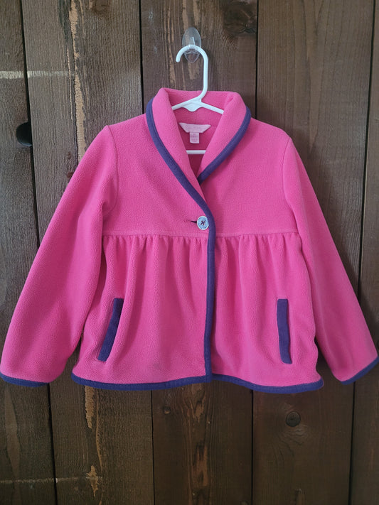 #109 *REDUCED* Lilly Pulitzer Girl's Fleece Peacoat Size M (6-7)