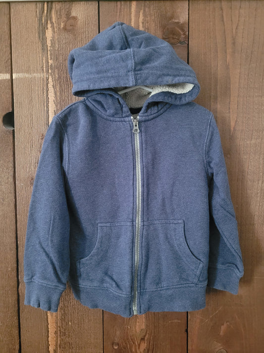 #96B Hanna Andersson Boys Hooded Zip-Up Size 100/4