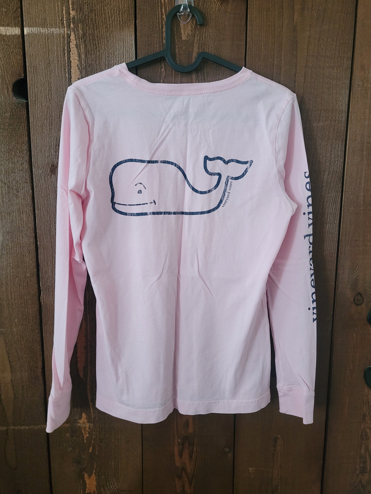 #96B Vineyard Vines Women's Pink Whale Long-Sleeve Top Size XS