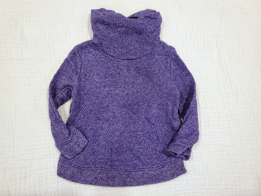 #58 Old Navy purple and silver sparkle turtleneck knit top girls size 2T