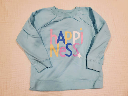 #131 Jumping Beans Light Blue Happiness sweatshirt girls size 24M