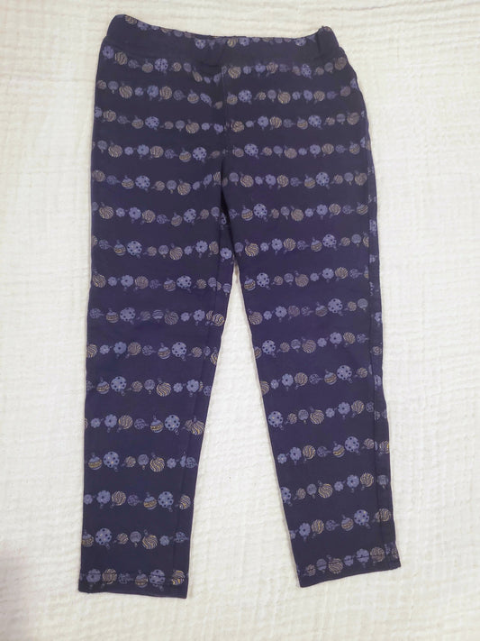 #58 Savannah navy ornament pants girls size 2T