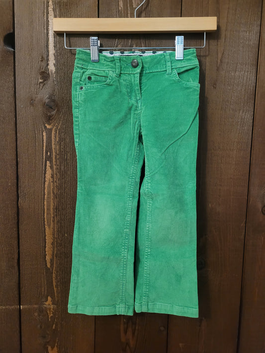 #96B Mini Boden Girl's Green Corduroy Pants Size 5Y