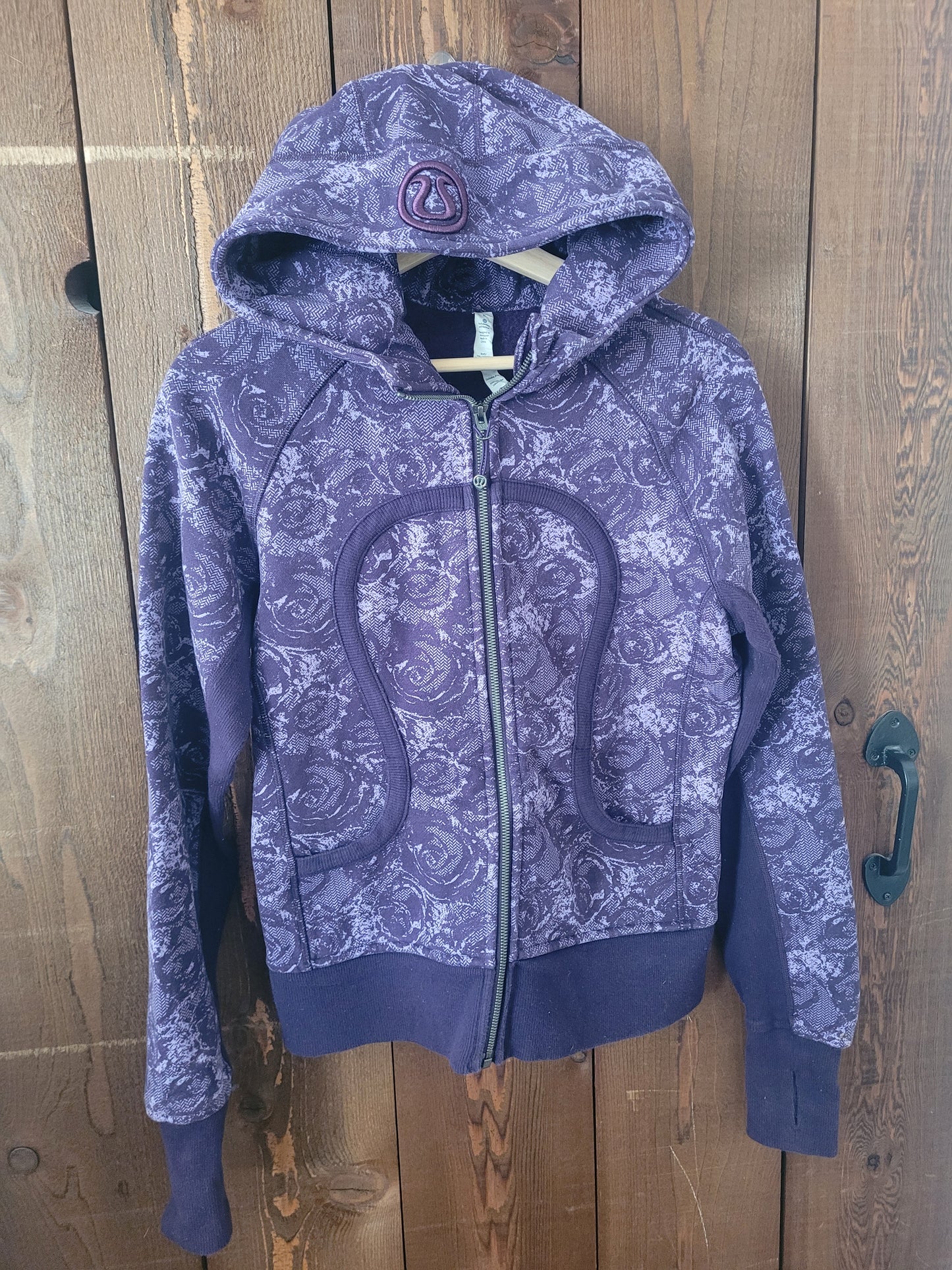 #96B Lululemon Women's Purple Scuba Zip-Up Size 8