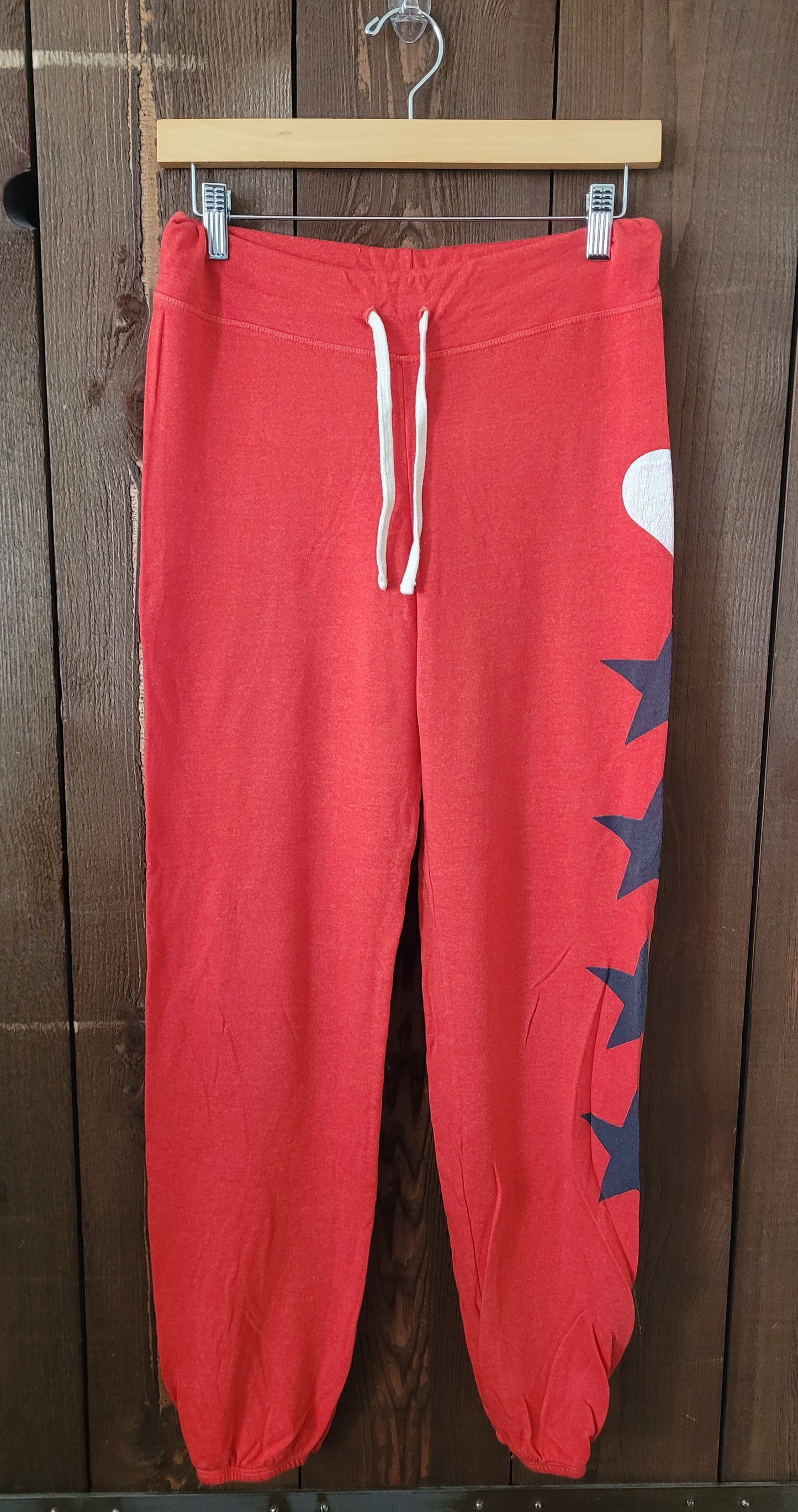 #96B Sundry Women's Heart and Stars Sweatpants Size S