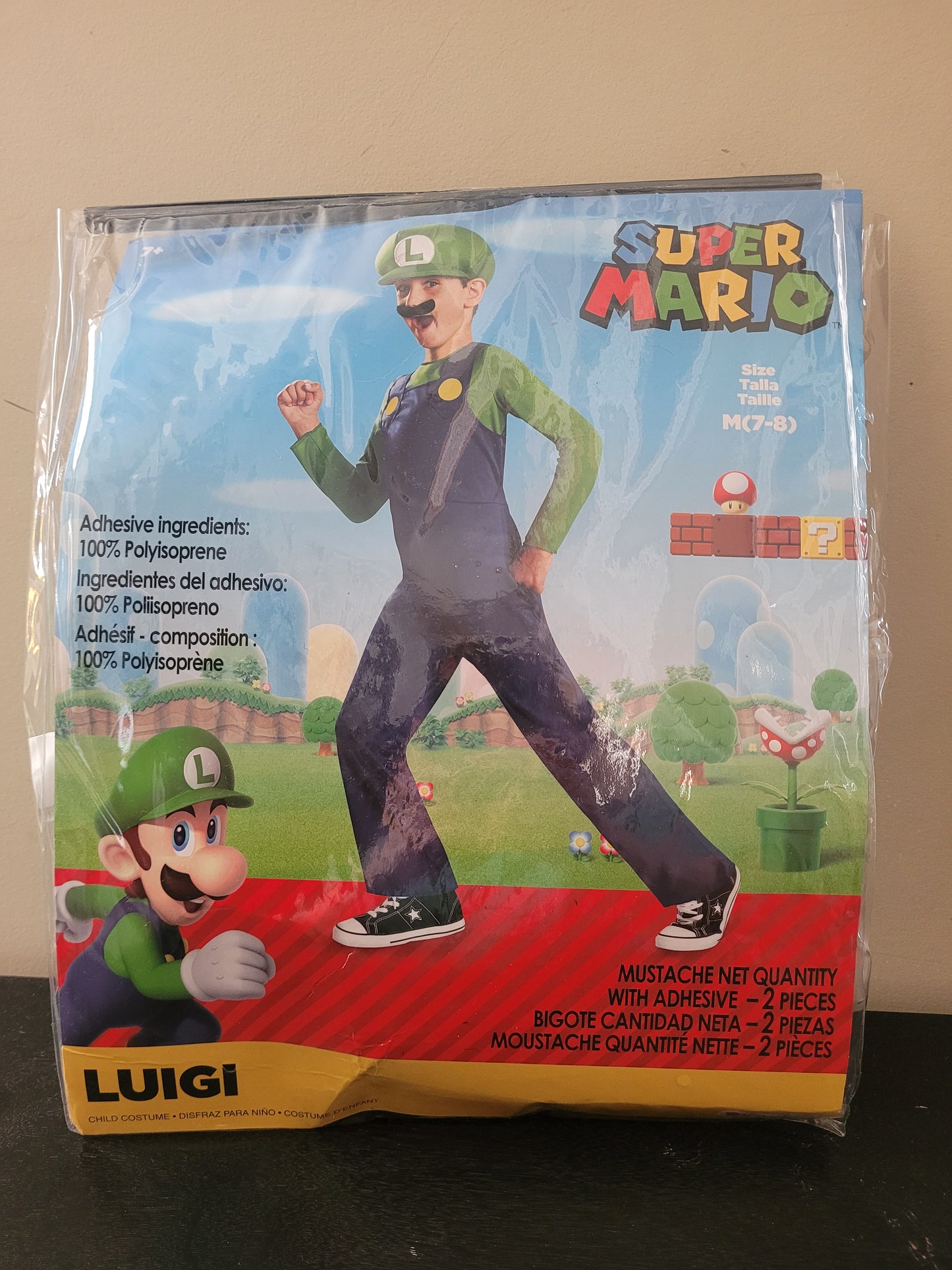 #96B Luigi Costume Size M (7-8)