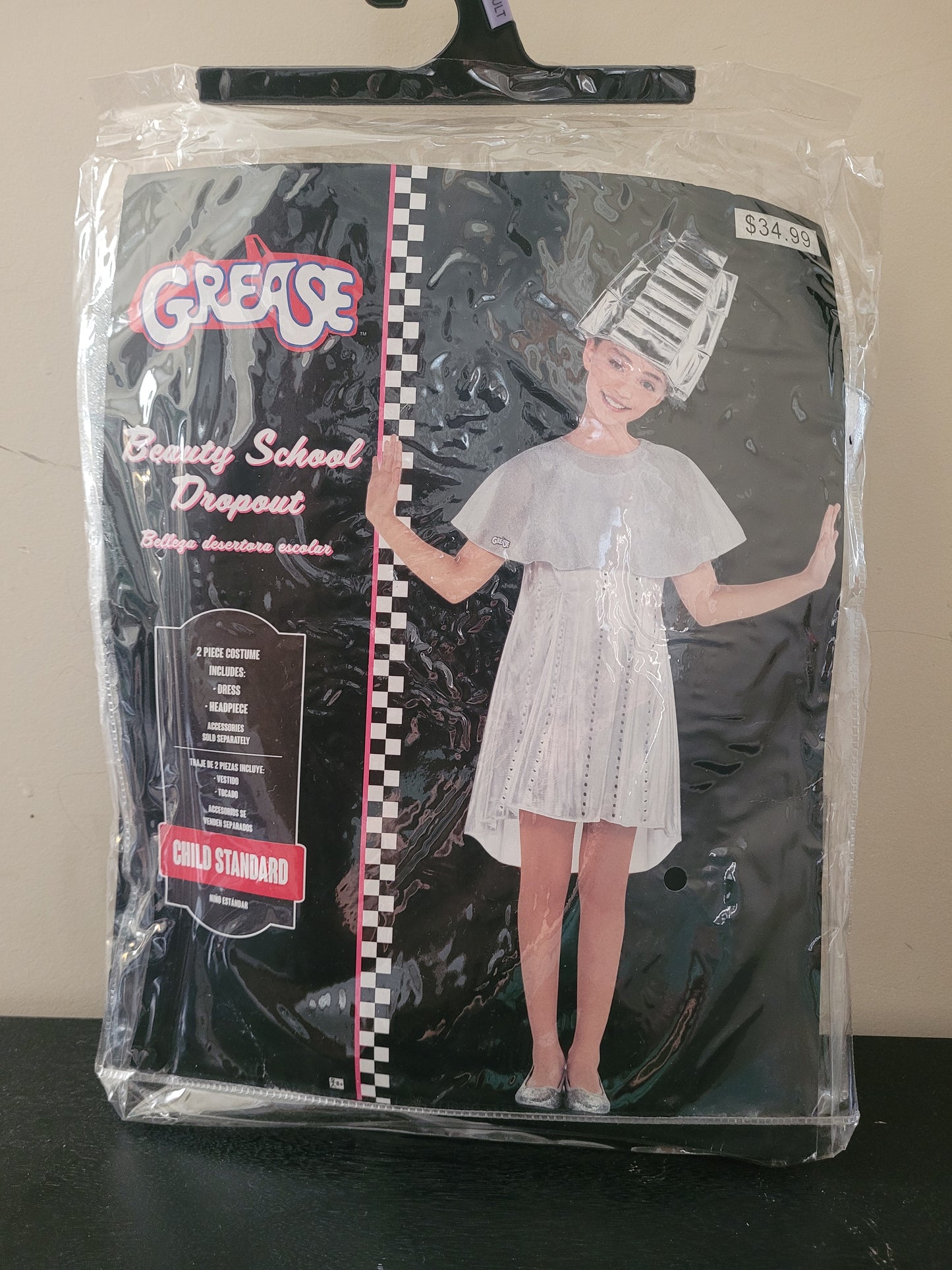 #96B Grease Beauty School Dropout Girl's Costume Size 8-10