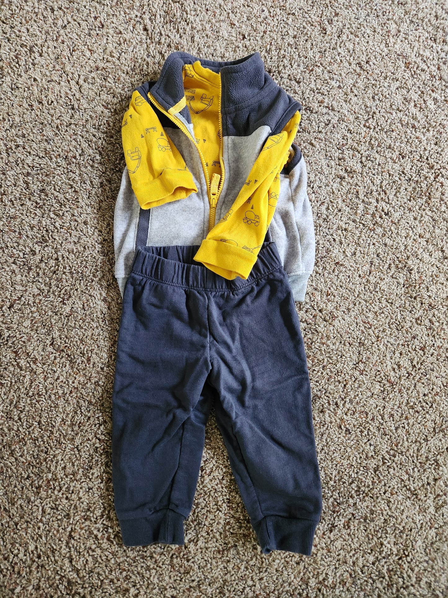 Carter's 12 Month Construction Outfit - 3 Piece