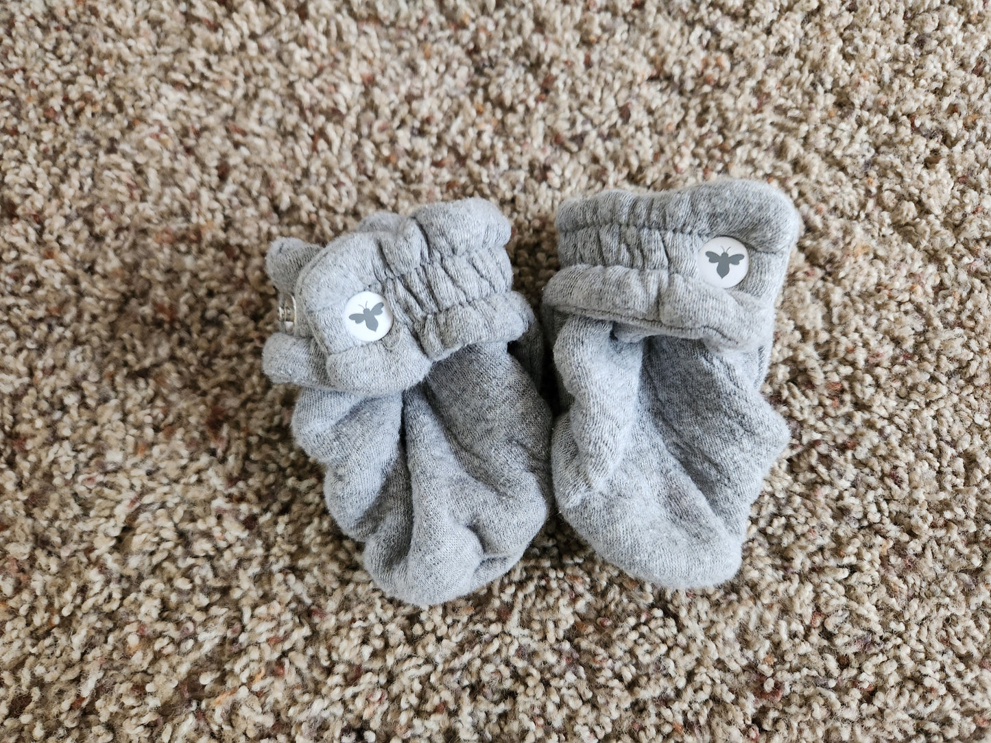 Burt's Bees Baby Booties - 3-6 Month in Gray