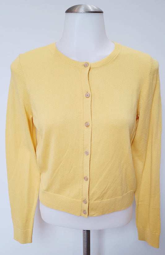 Ann Taylor Women's Yellow Cardigan Size SP