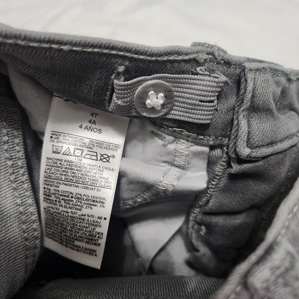#167 NWT Old Navy 4T Rockstar Gray Denim Jeggings Jeans