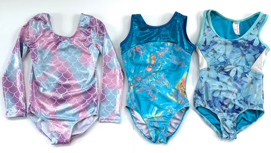 #153 Gymnastics Leotards Girls Size 6 (see details in comments)