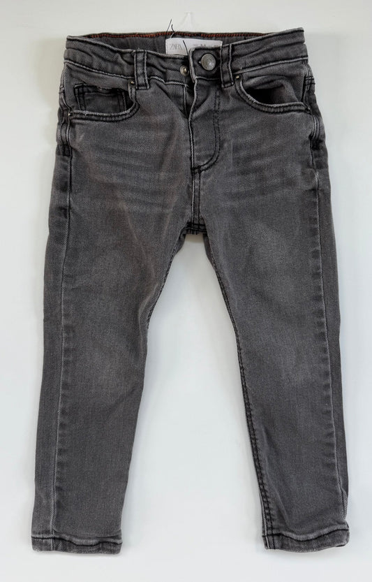 #153 Zara Grey Skinny Jeans Toddler Boy Size 2/3