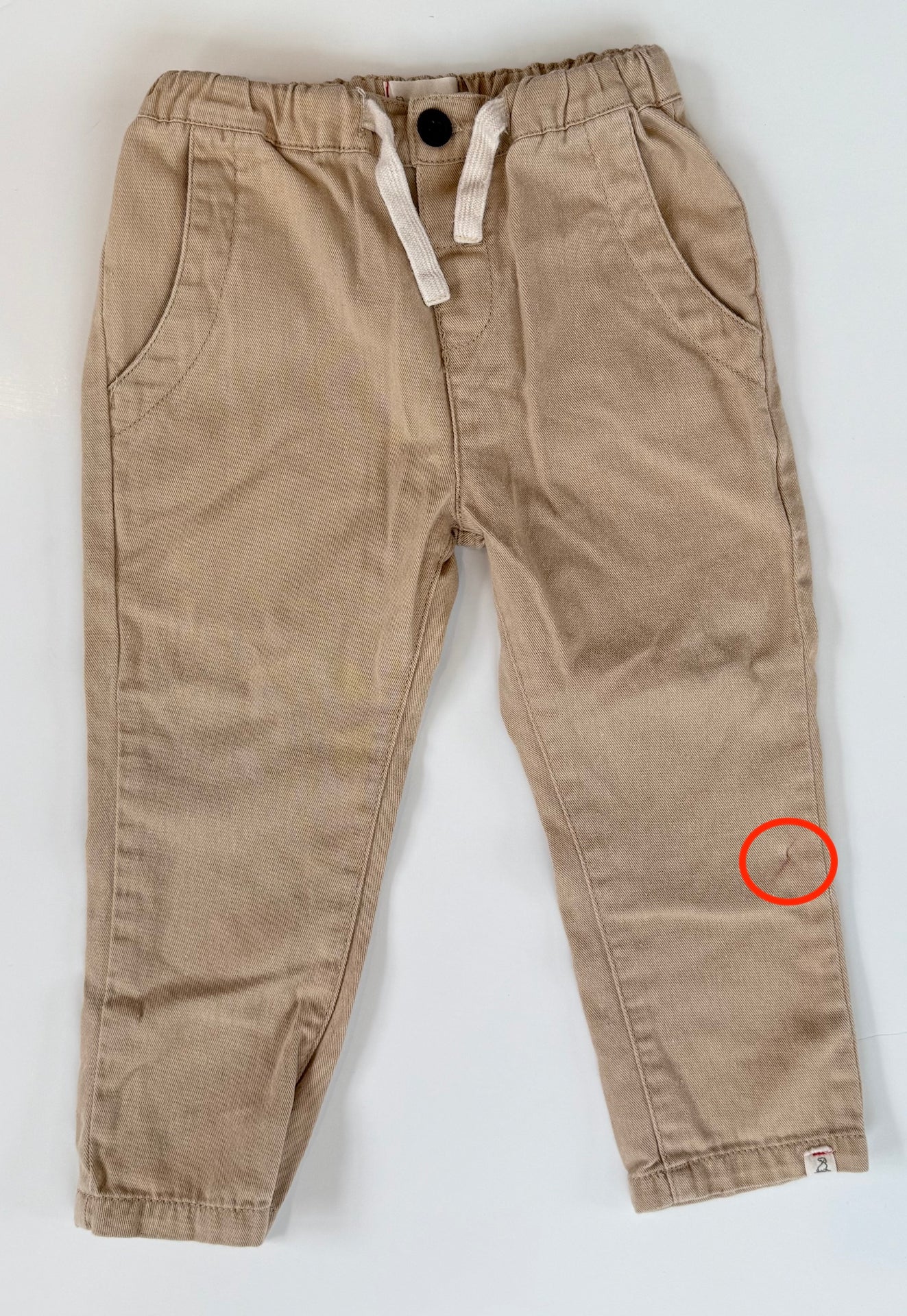 #153 Me & Henry Khaki Drawstring Pants Toddler Boy Size 18/24 months