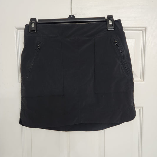 #142 Athleta Chelsea Size 2 Black Cargo Skort Skirt