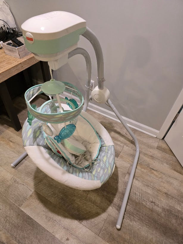 #131 REDUCED Fisher Price Swing Ocean Theme
