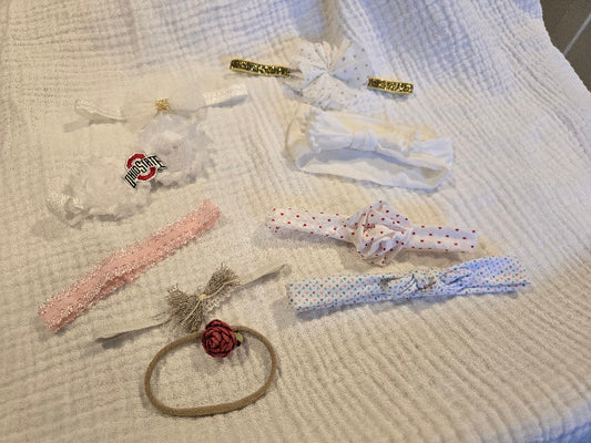 #131 Baby girl headbands / bows - 9