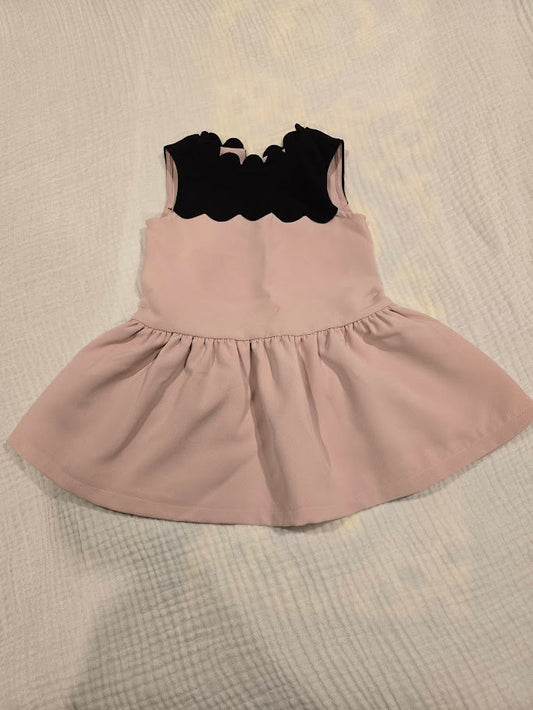 #131 Beckham for Target pink and black dress size 2T