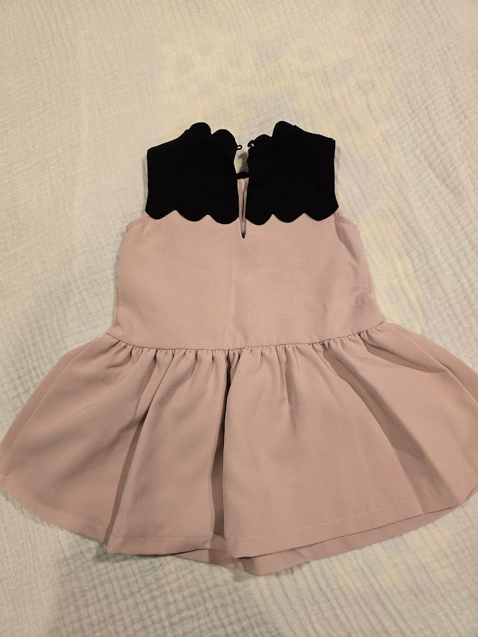 #131 Beckham for Target pink and black dress size 2T