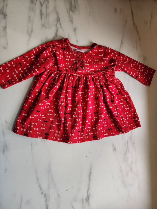 #178 Hannah Andersson red dress baby girl 70 cm 6-12 months