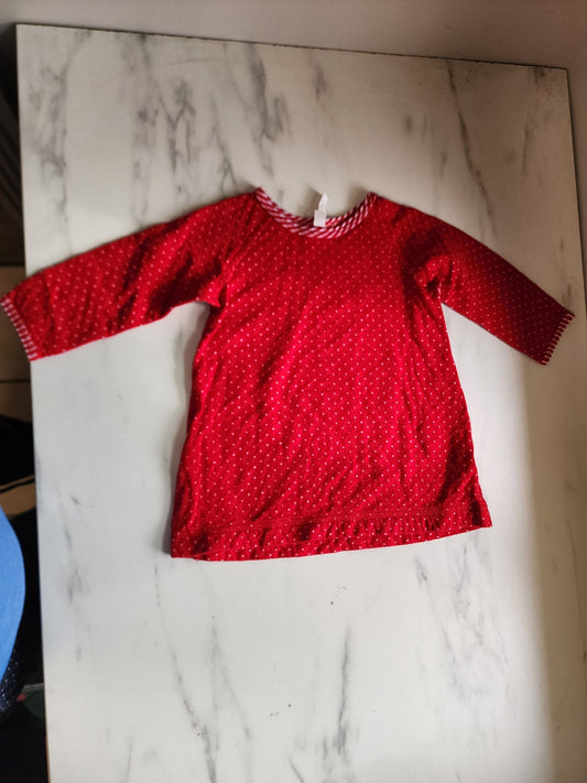 #178 Hannah Andersson red dress baby girl 70 cm 6-12 months