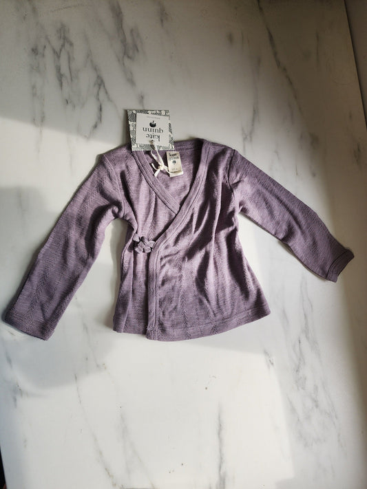 #178 Kate Quinn NWT purplewrap top baby girl size 6-9 months