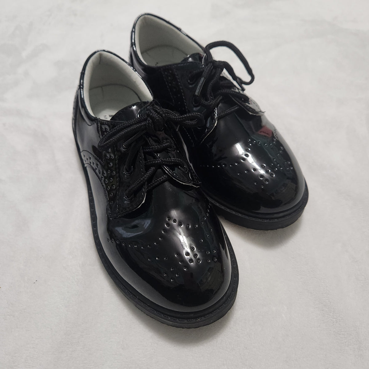 #167 MFT Boys Size 33 / 1.5 Black Oxford Dress Shoes