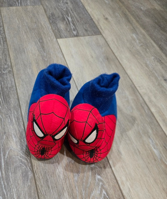 #13 Spider Man Slippers Size 9 GUC Marvel