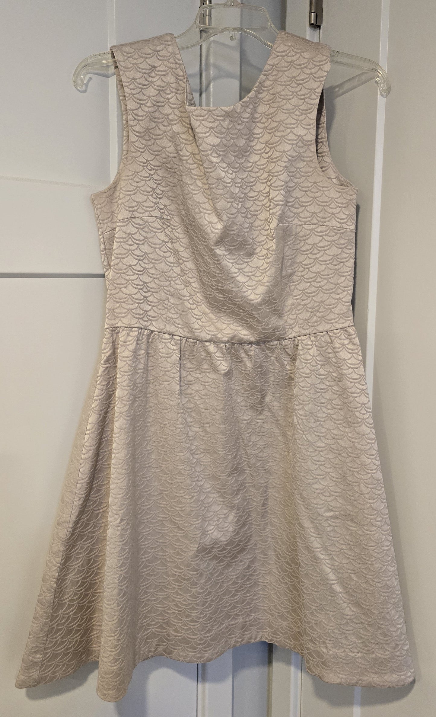 #131 H&M womens champagne dress 12