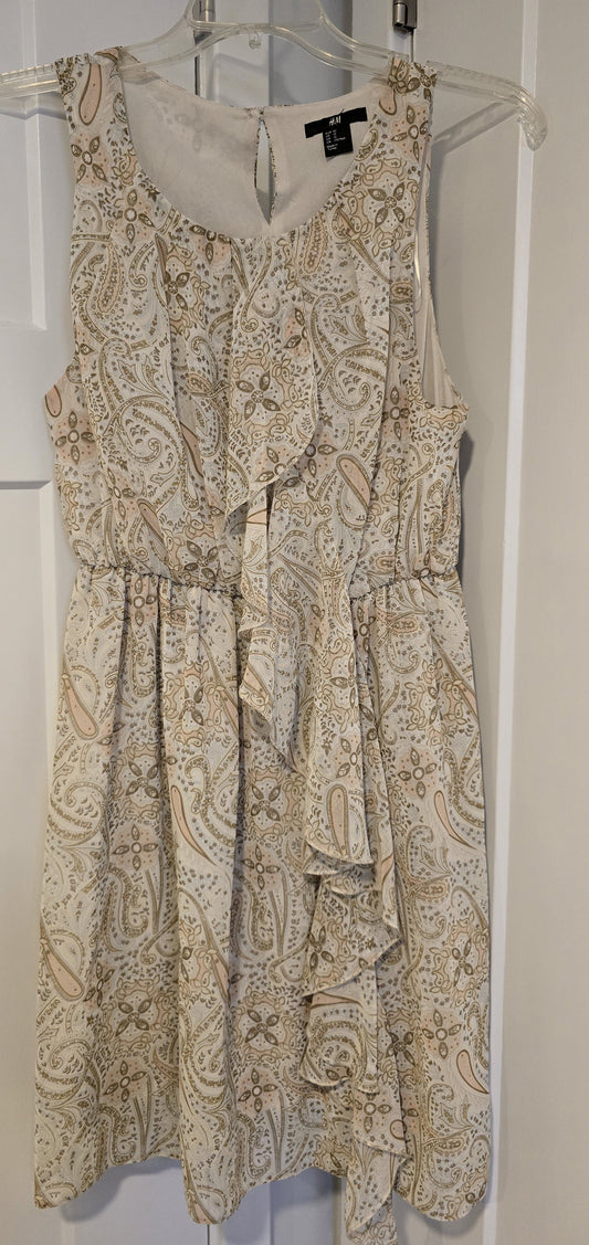 #131 H&M womens paisley dress 12