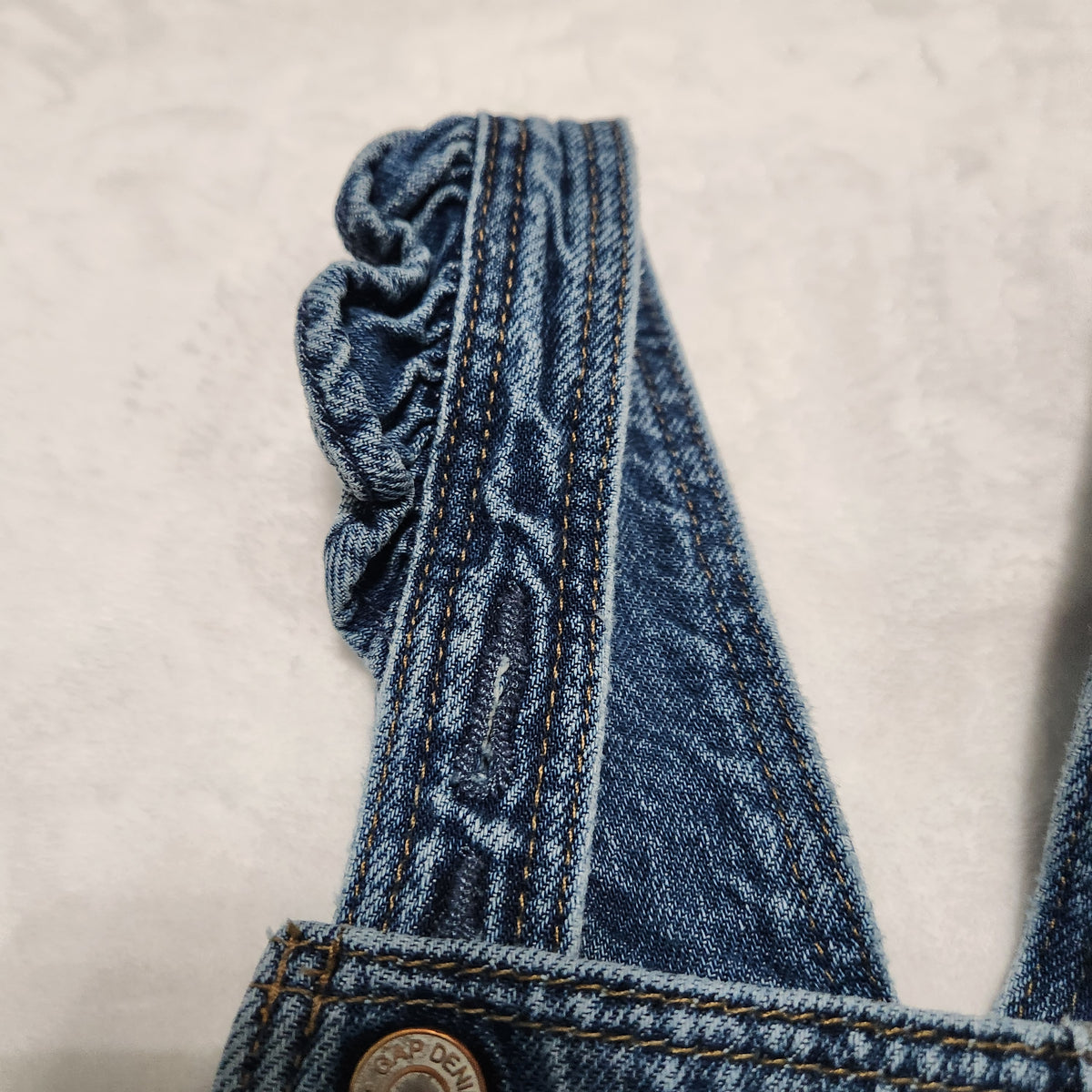 #167 Baby Gap 5T Blue Jean Denim Overalls Pants