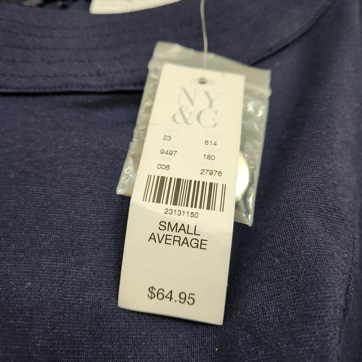 #167 NWT NY & Co Small Navy Blue Fitted Dress