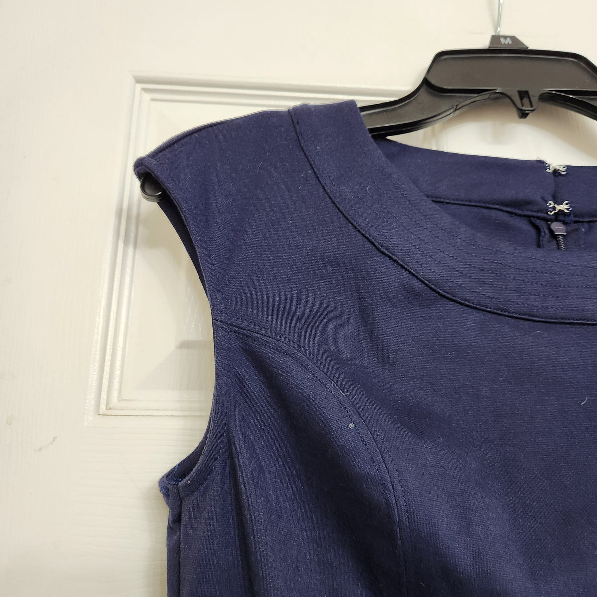 #167 NWT NY & Co Small Navy Blue Fitted Dress