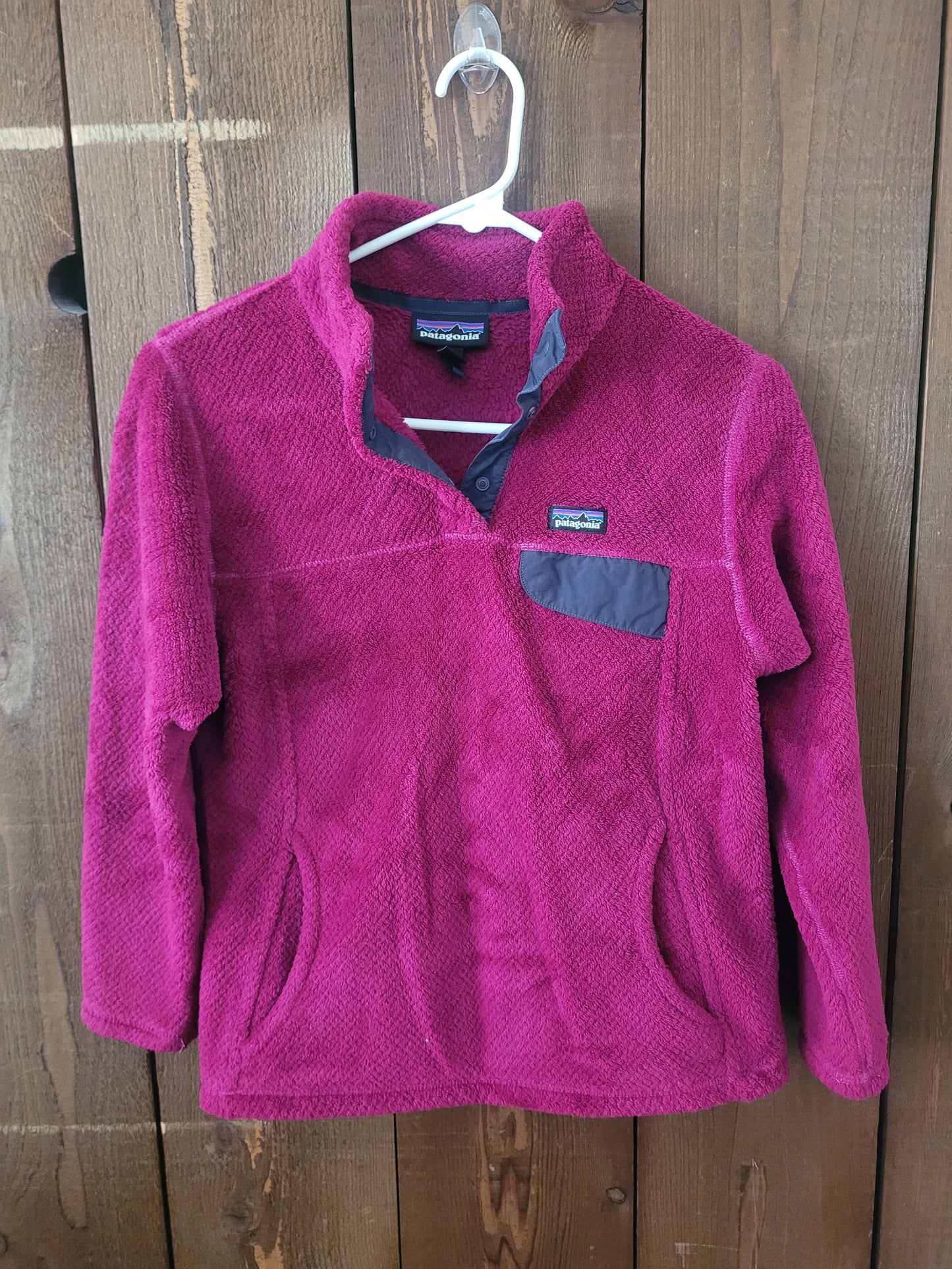 #109 Patagonia Retool Quarter-Snap Pullover Girl's Size L (12)