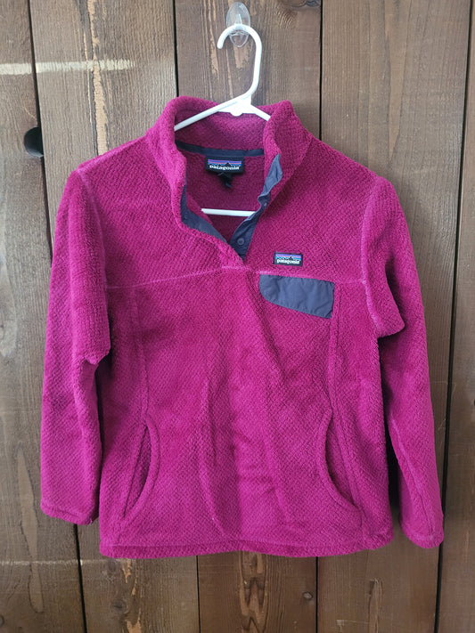 #109 Patagonia Retool Quarter-Snap Pullover Girl's Size L (12)