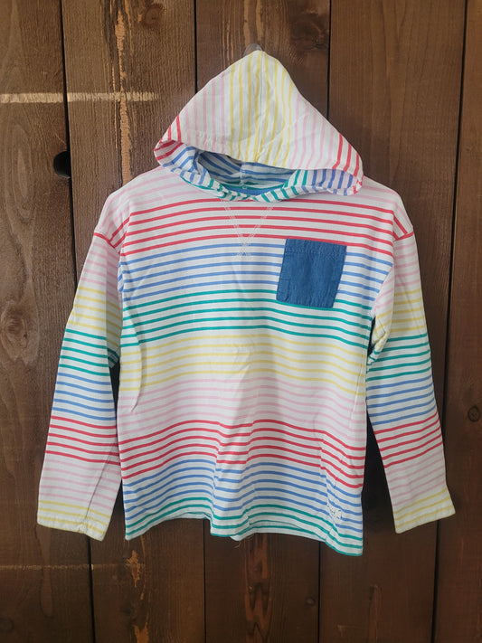 #109 *REDUCED* Joules Striped Hooded Pullover Girl's Size 12