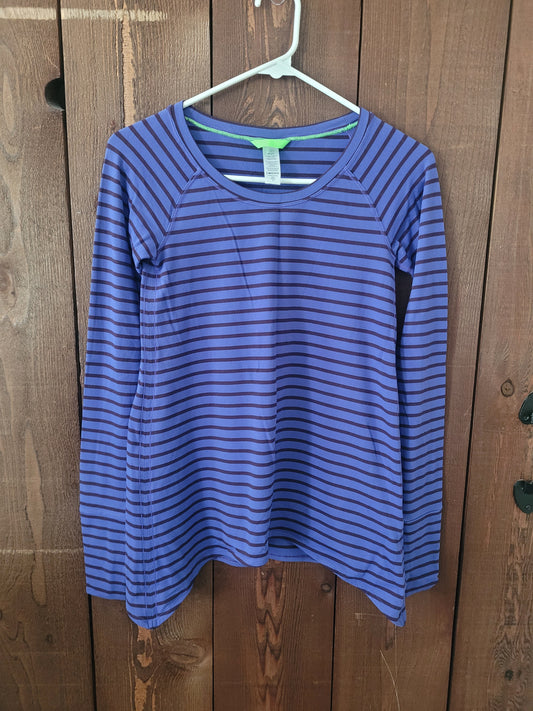 #109 *REDUCED* Ivivva by Lululemon Purple Stripe Long-Sleeve Top Girl's Size 12